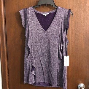 Glittery purple blouse